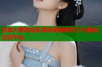 加拿大萝莉岛私享秘境揭秘权力与隐秘交织平台