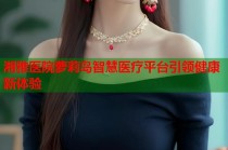 湘雅医院萝莉岛智慧医疗平台引领健康新体验
