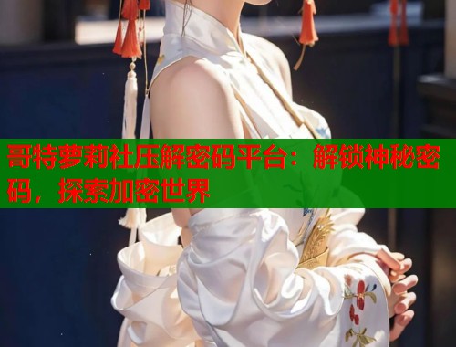 哥特萝莉社压解密码平台：解锁神秘密码，探索加密世界  第2张