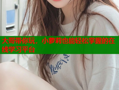 大哥带你玩，小萝莉也能轻松掌握的在线学习平台  第1张